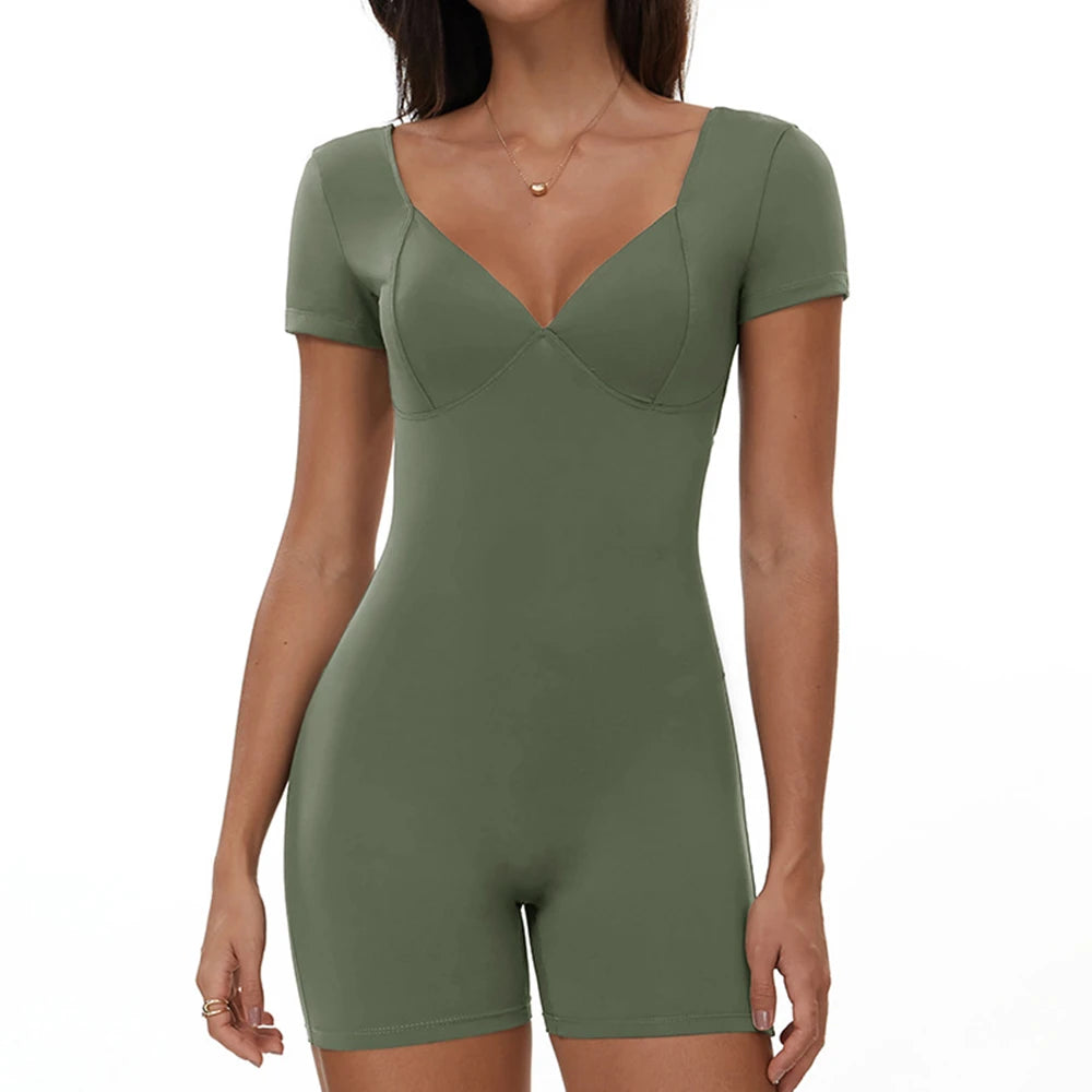 V-Back Yoga Jumpsuit