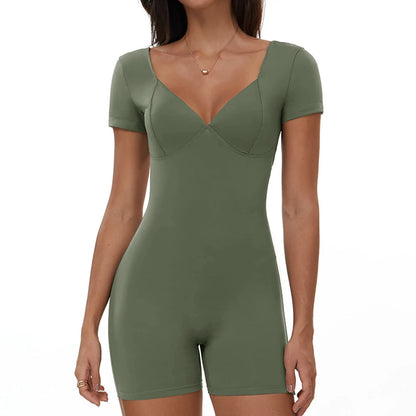 V-Back Yoga Jumpsuit