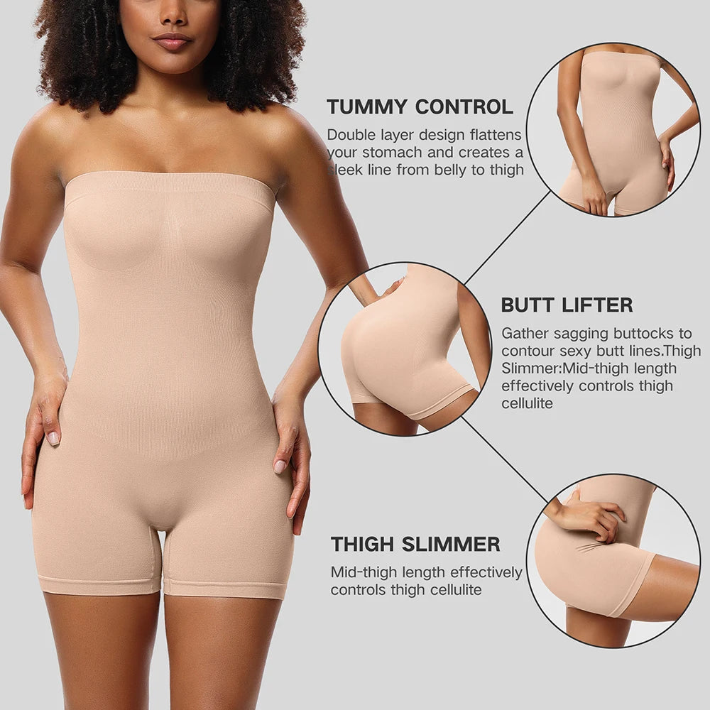 Strapless Shortie Sculpt Bodysuit