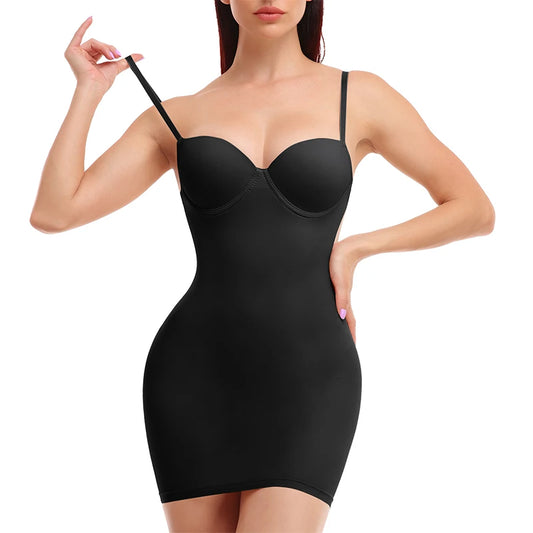 Seamless Bodysuit with Built-In Bra