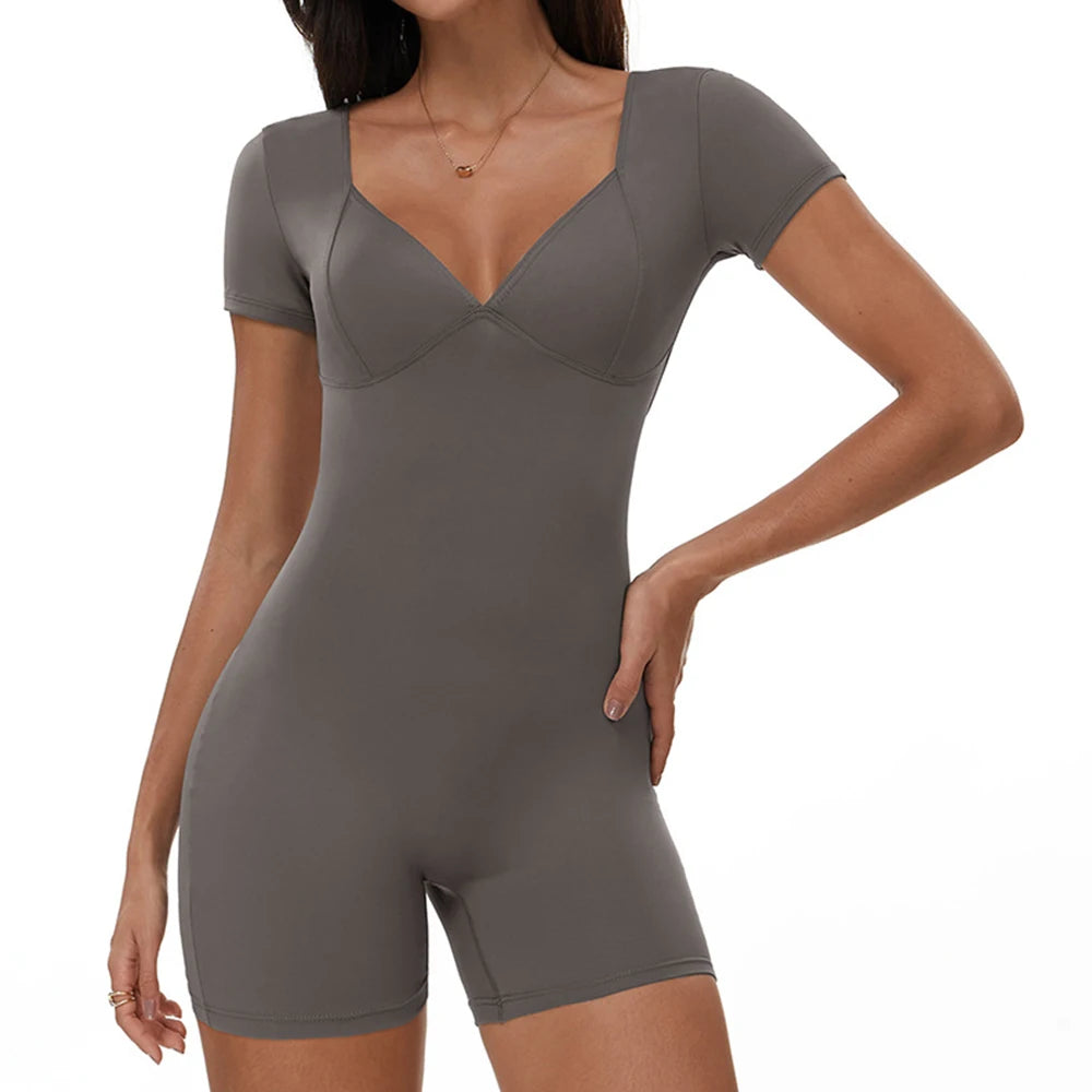 V-Back Yoga Jumpsuit