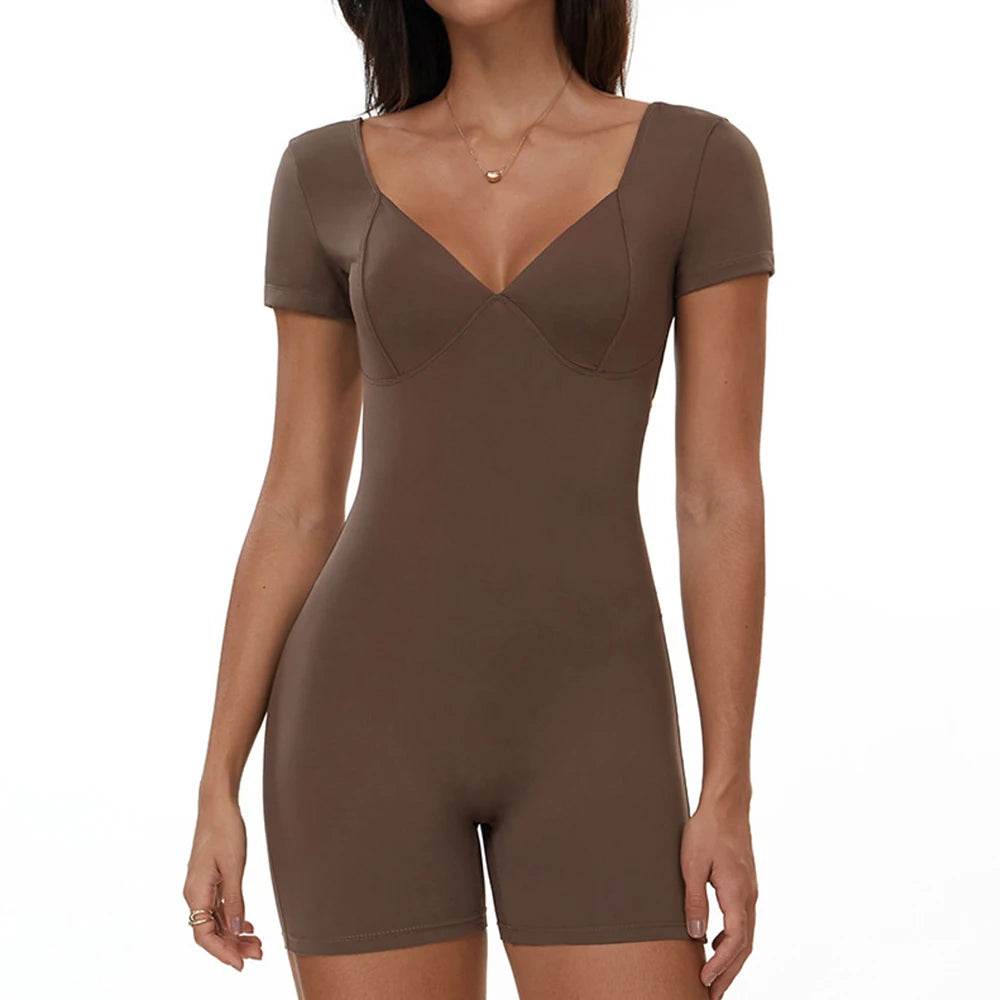 V-Back Yoga Jumpsuit