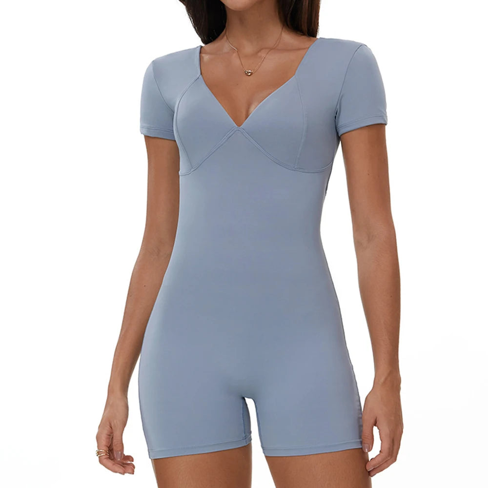 V-Back Yoga Jumpsuit