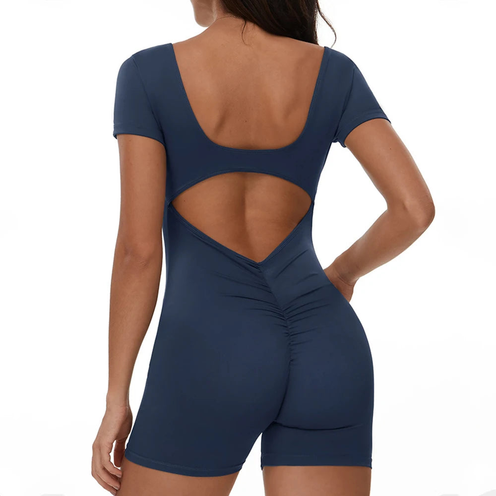 V-Back Yoga Jumpsuit